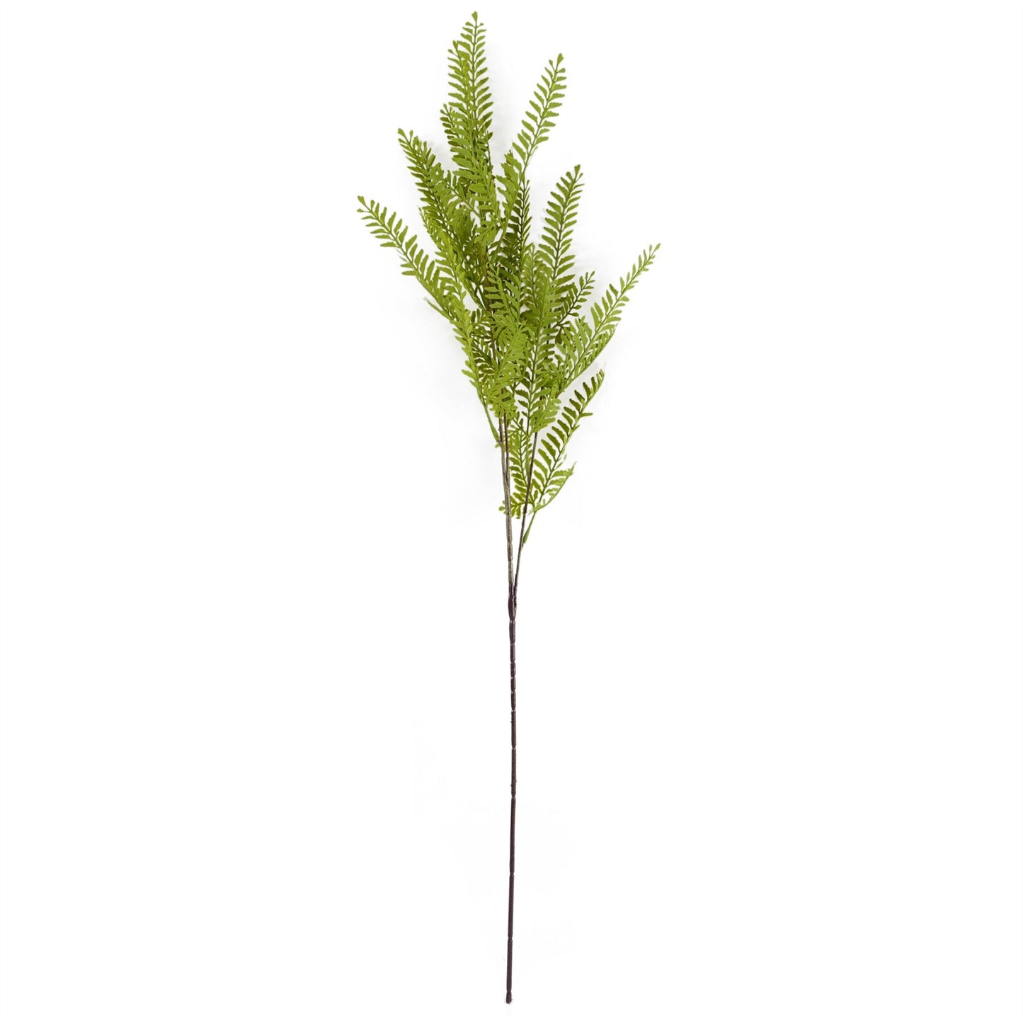100cm Artificial Red Poppy and Fern Glass Vase