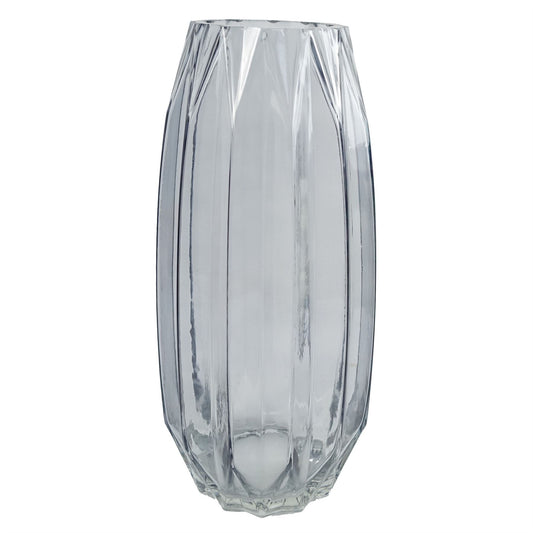 60cm Artificial Pink Delphinium Tropical with Glass Vase – image 2