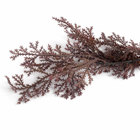 80cm Artificial Dusky Purple Coral Fern Trailing Plant Hanging Foliage – image 2