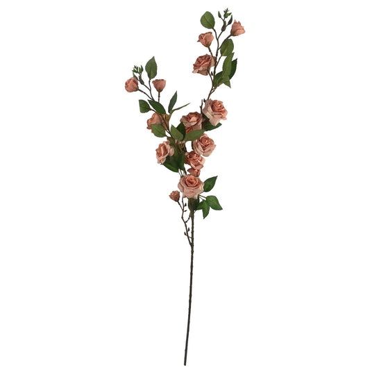 90cm Artificial Pink Rose Stem – image 2
