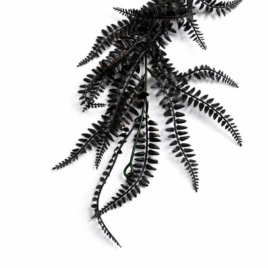 180cm Black Artificial Fern Garland Hanging Foliage Decoration