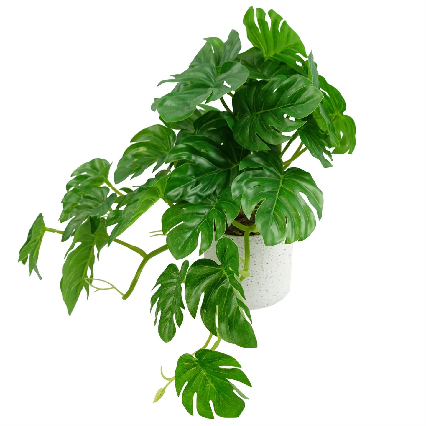 30cm Artificial Green Potted Monstera Trailing Plant – image 6