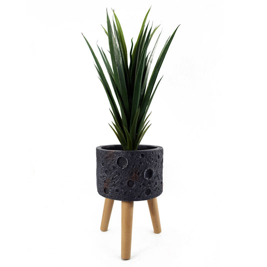 x 24cm Large Lunar Black Planter 35cm – image 2