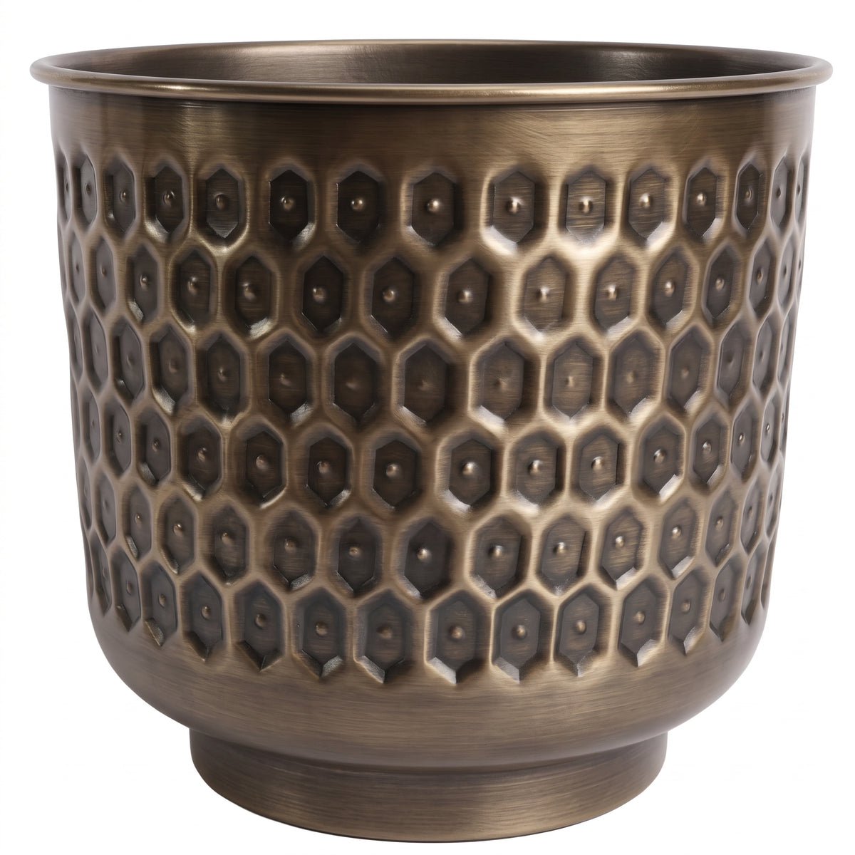 20cm Gold Honeycomb Planter – image 4