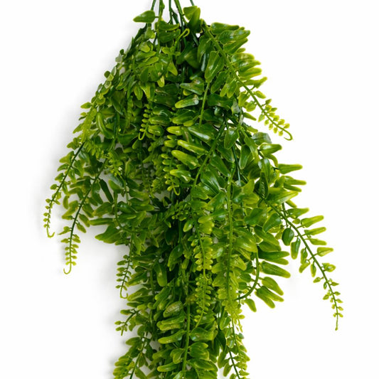 75cm Artificial Trailing Fern Bush Hanging Faux Greenery Plant – image 2