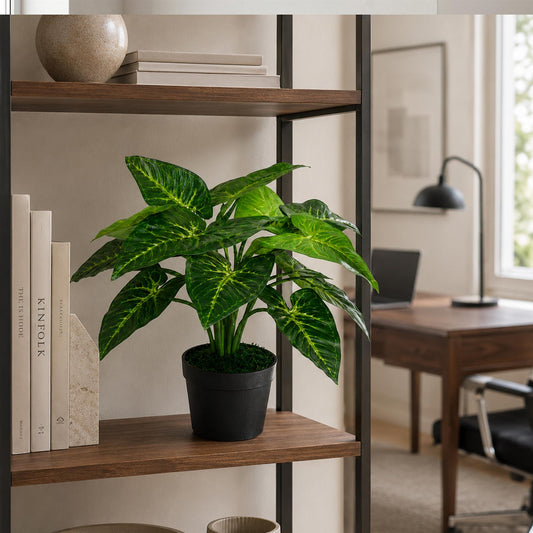 45cm Artificial Taro Plant 45cm Dark Taro – image 2