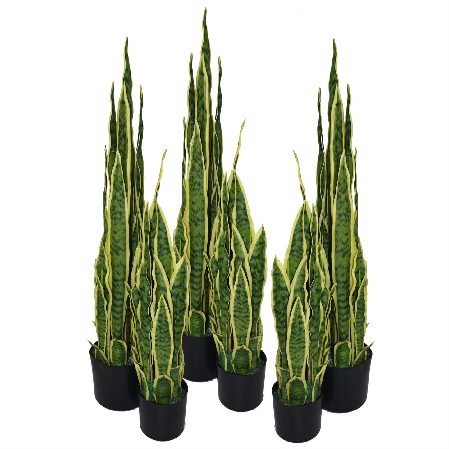 90cm Artificial Sansevieria Yellow Green Indoor Plant