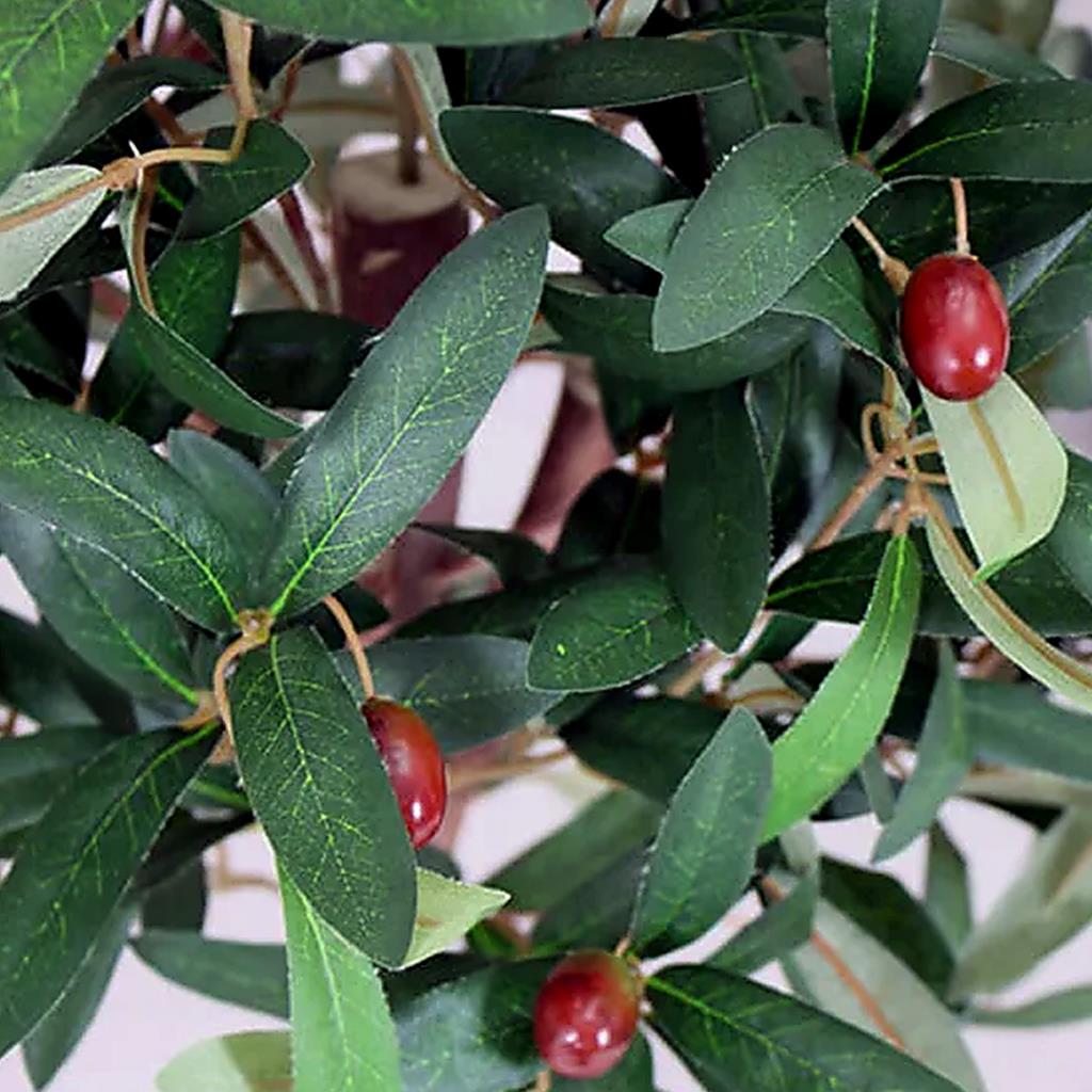 120cm Artificial Olive Bay Style Topiary Fruit Tree