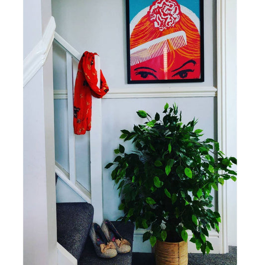 90cm Artificial Ficus Tree -Copper Planter – image 2