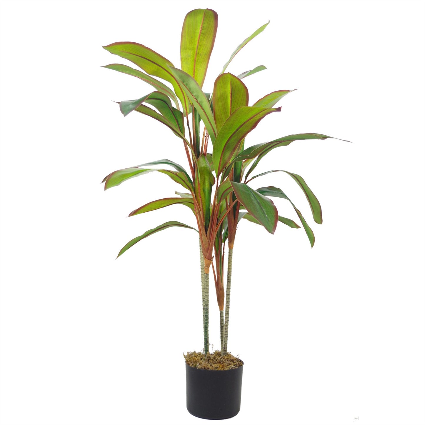 100cm Artificial Potted Dracaena Tropical Plant with Gold Planter – image 5