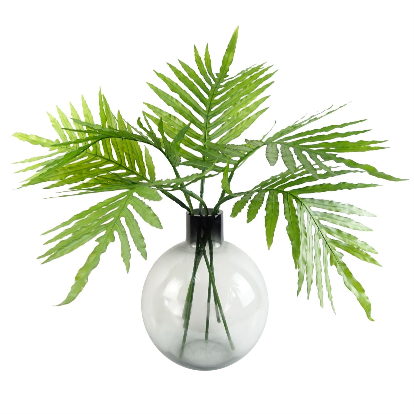 40cm Grey Smoke Bottle Glass Vase