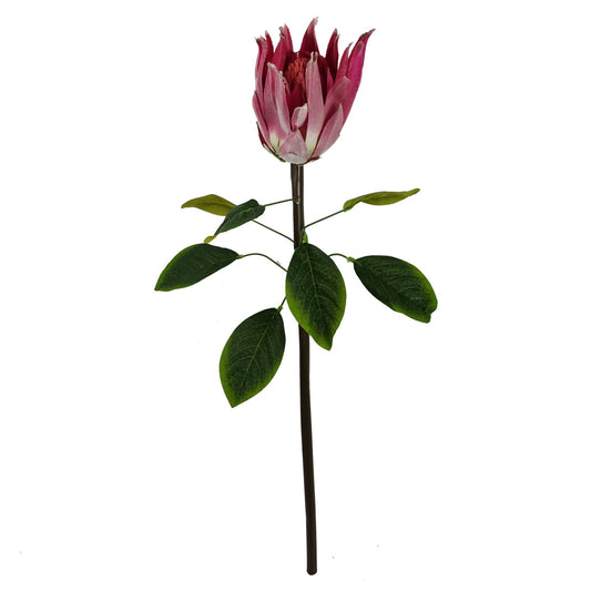 65cm Artificial Protea Sugarbush Flower Stem Pink