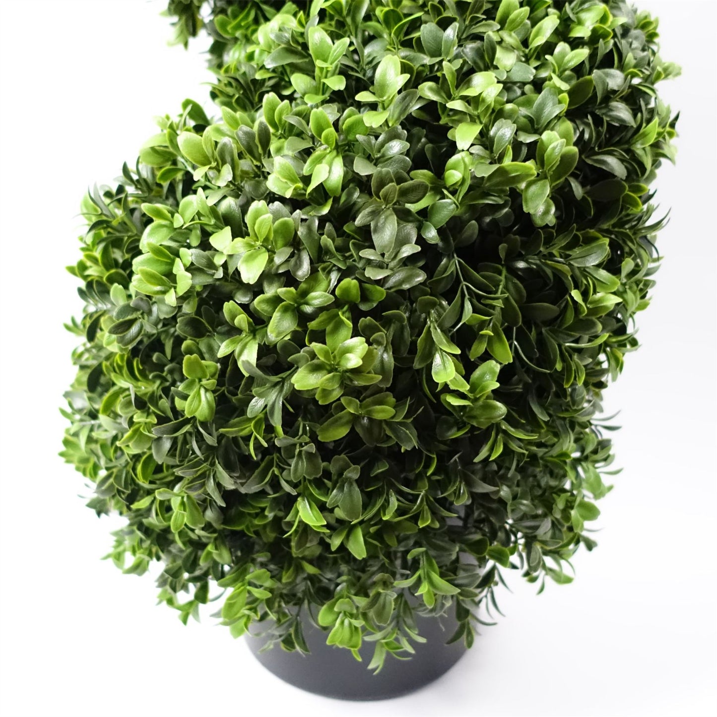 Artificial 120cm Pair of Spiral Buxus Tree UV Resistant Outdoor