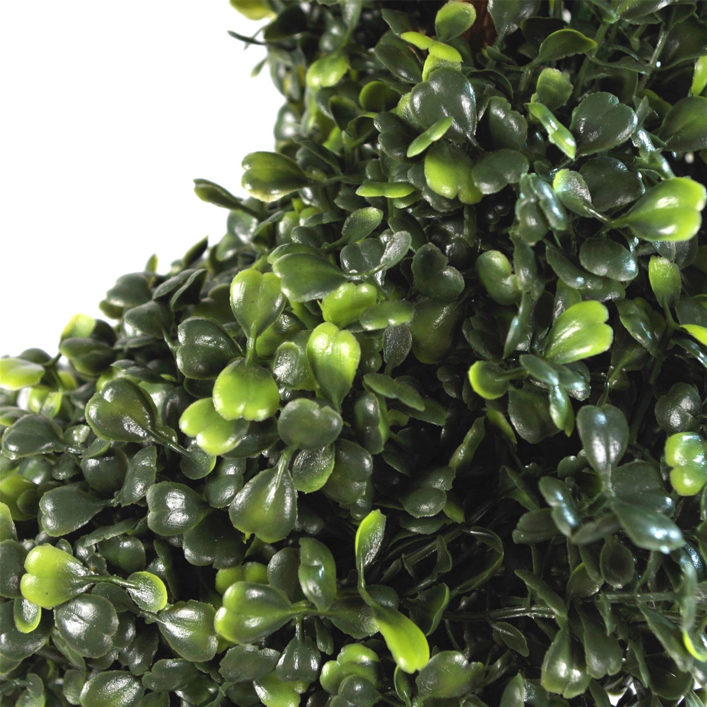 90cm Artificial Boxwood Tower Tree Topiary Spiral Metal Top