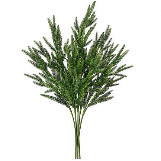 Pack of 6 x 95cm Artificial Green Pine Needle Sprays