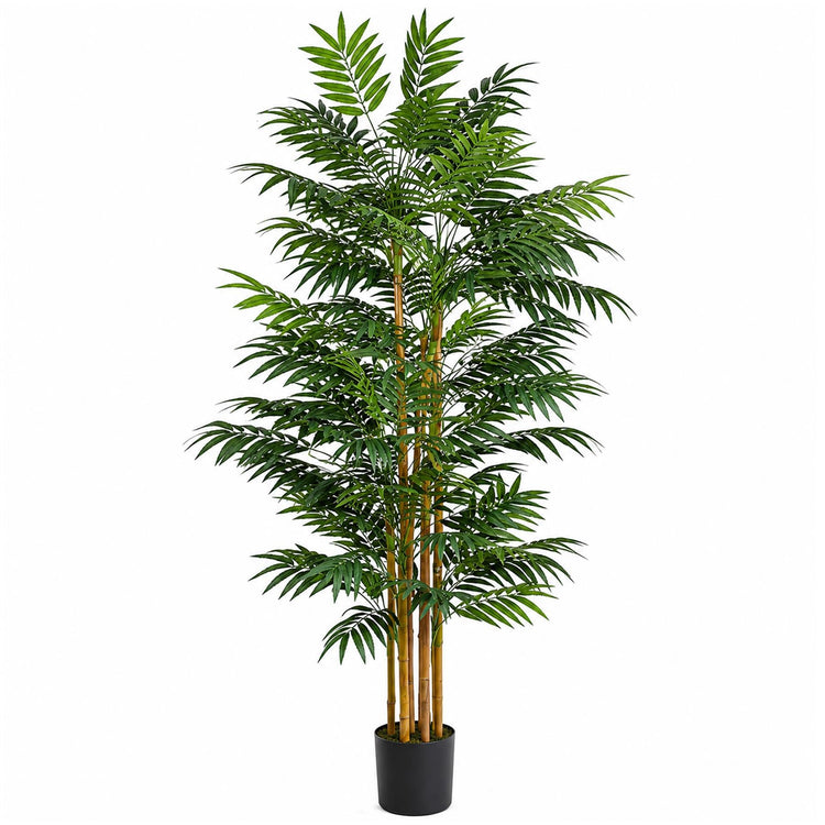 Fire Retardant — 210cm Artificial Fire Retardant Phoenix Palm Tree Natural Trunk