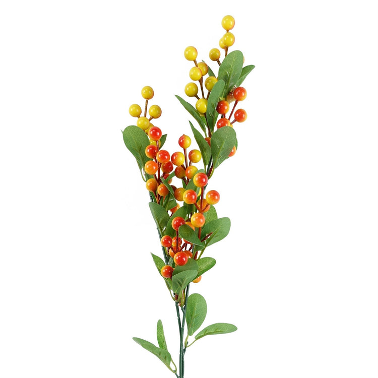 Fillers & Berries — 70cm Artificial Orange Berry Spray