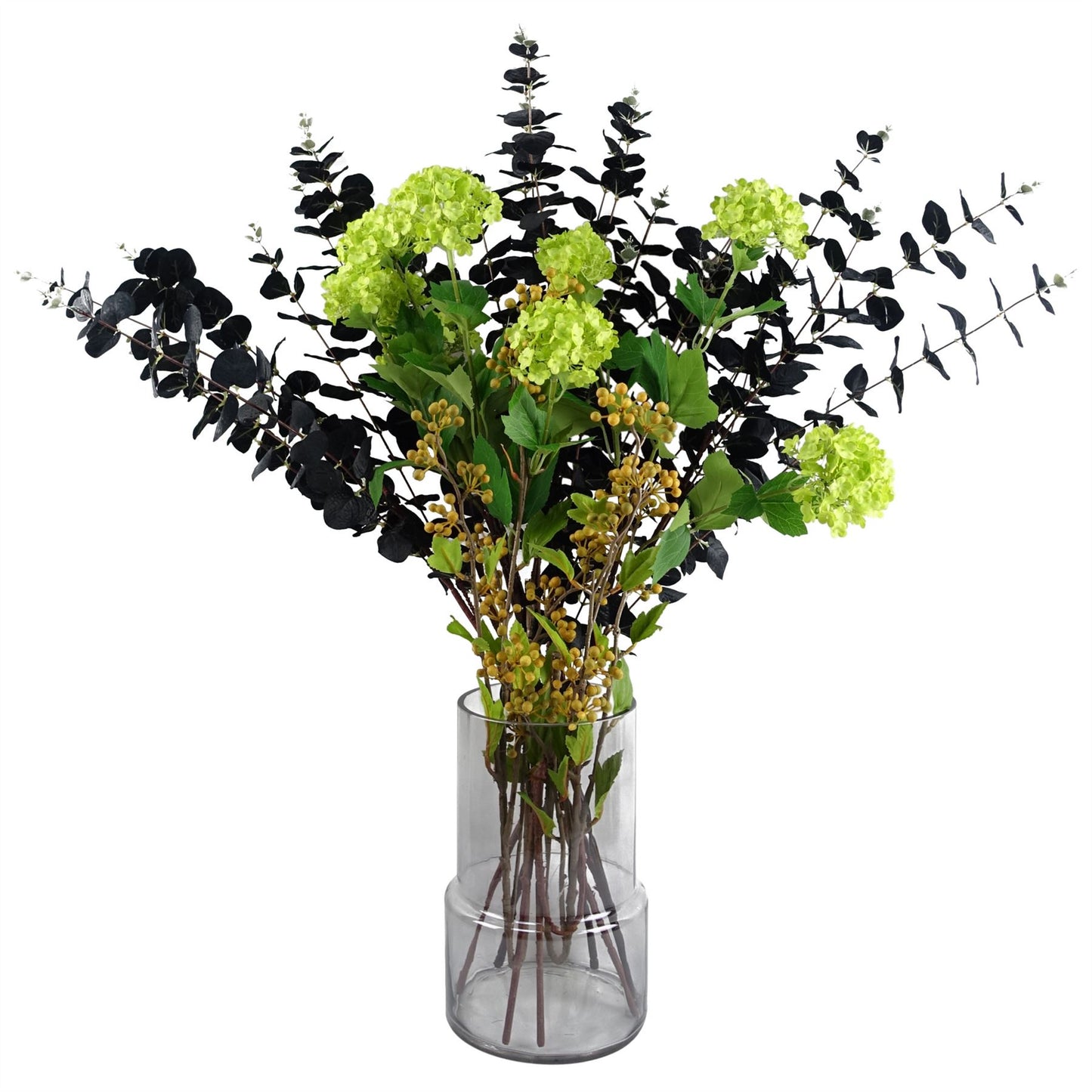 80cm Artificial Black Eucalyptus Foliage Stem