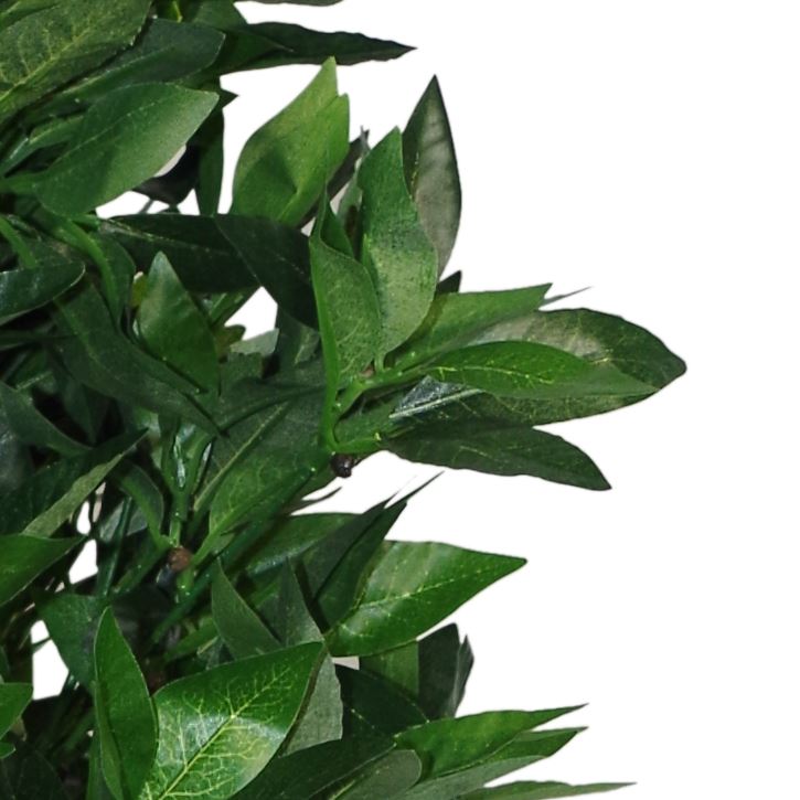 Pair of 120cm Artificial Topiary Bay Trees Pyramid Cones Extra Large