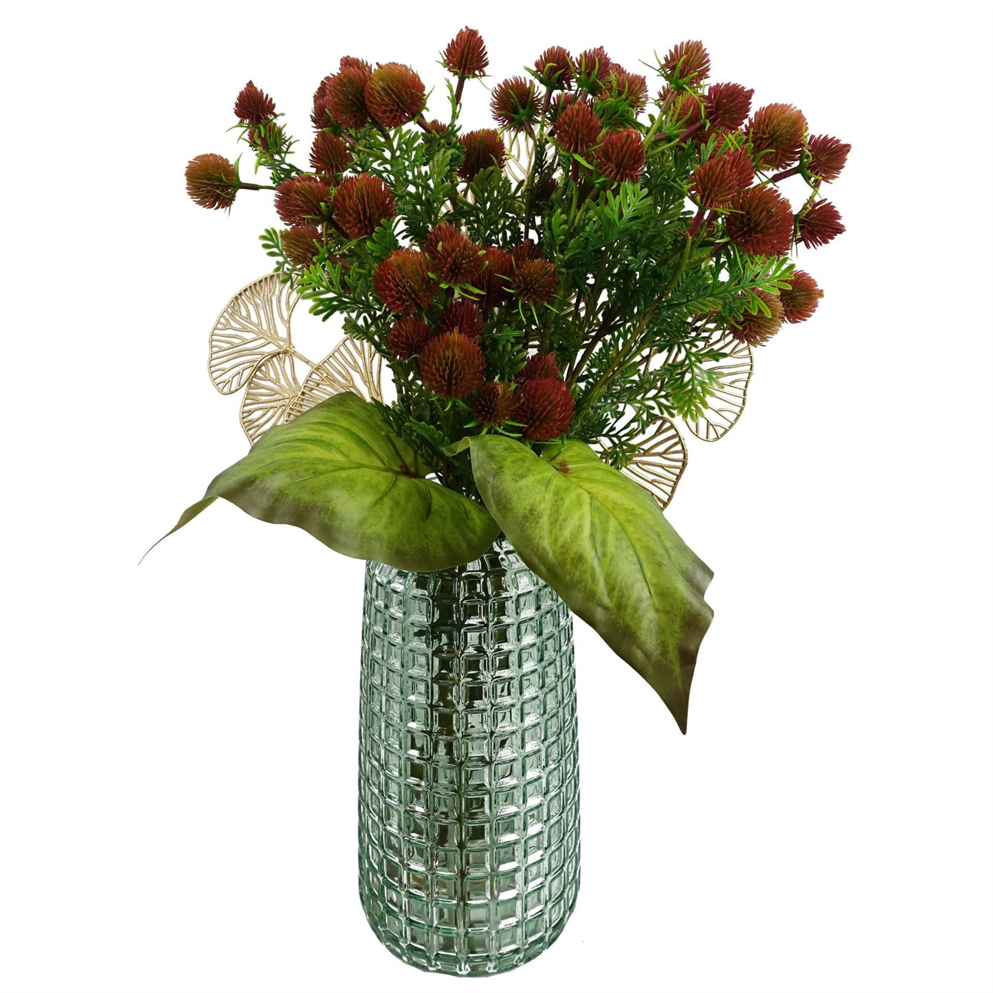 65cm Artificial Golden Leaves Flower Arrangement Decoration