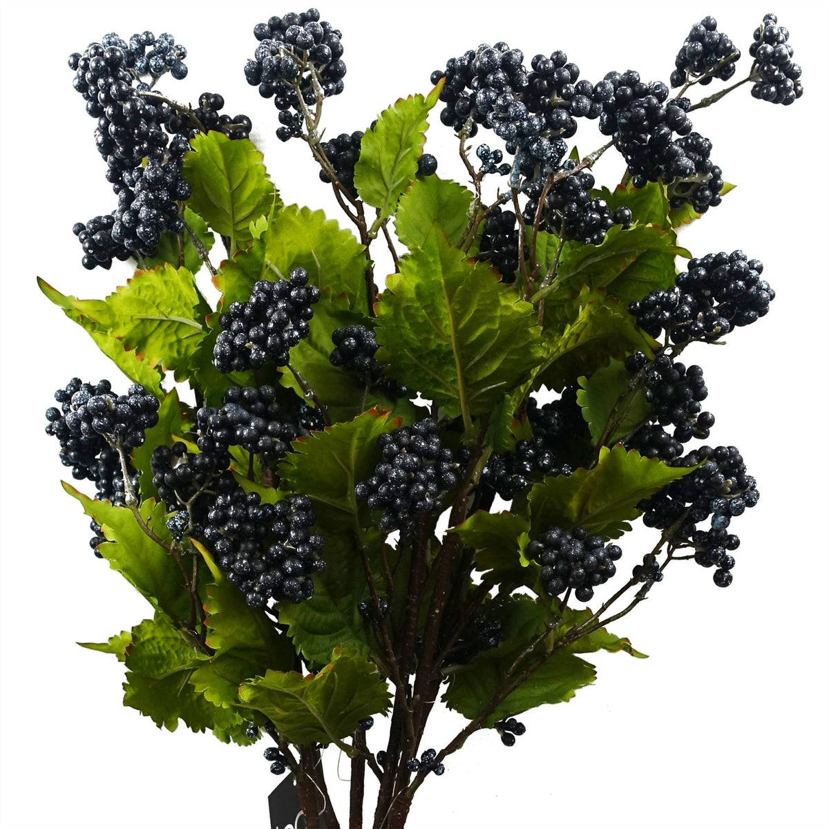 6x 65cm Grape Leaf Foliage Spray with Berries Artificial