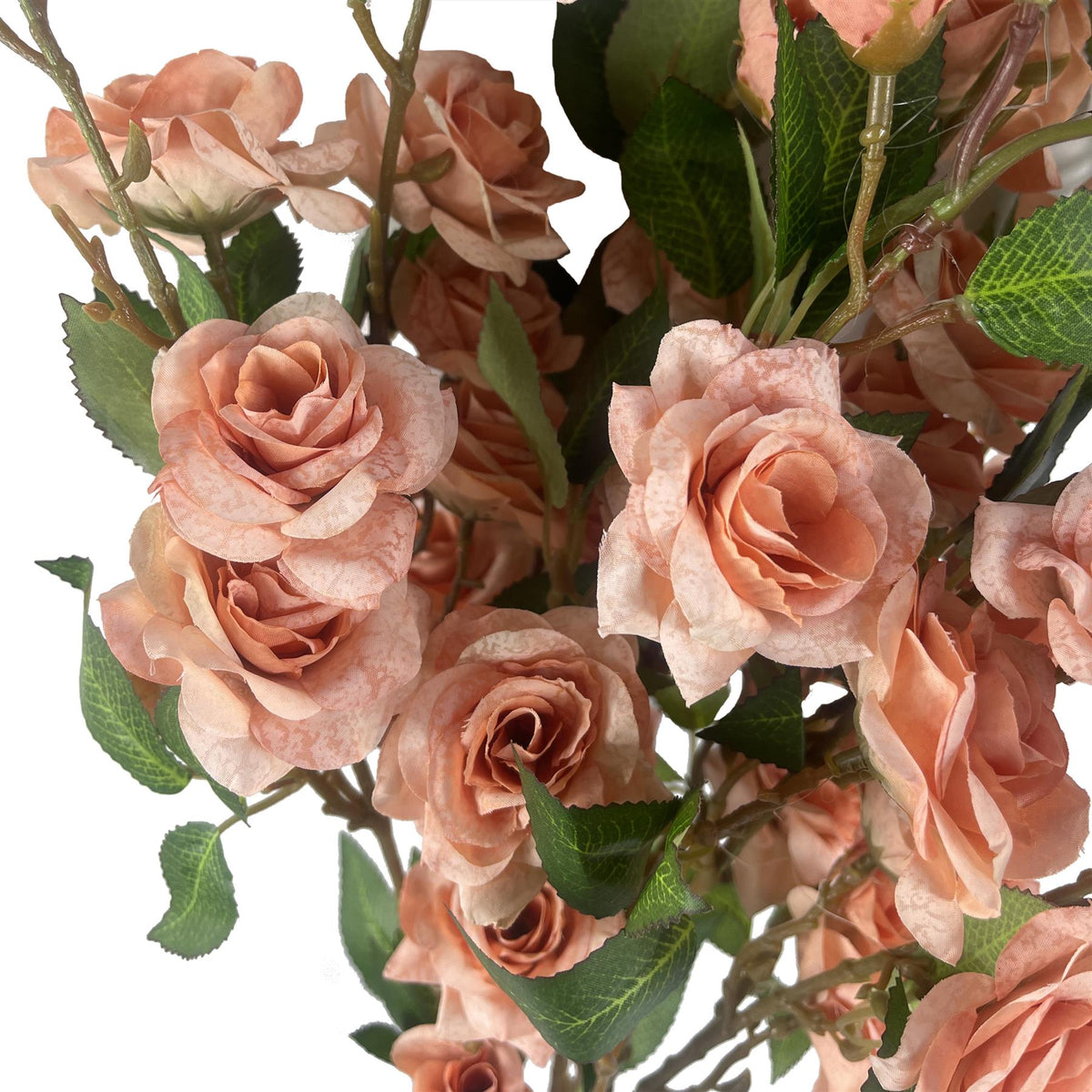 Pack of 6 x 90cm Artificial Pink Rose Stem