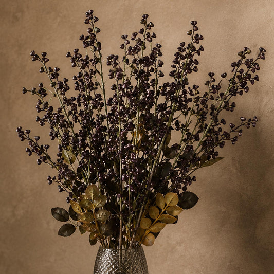 Pack of 6 x 85cm Artificial Dark Berry Stem