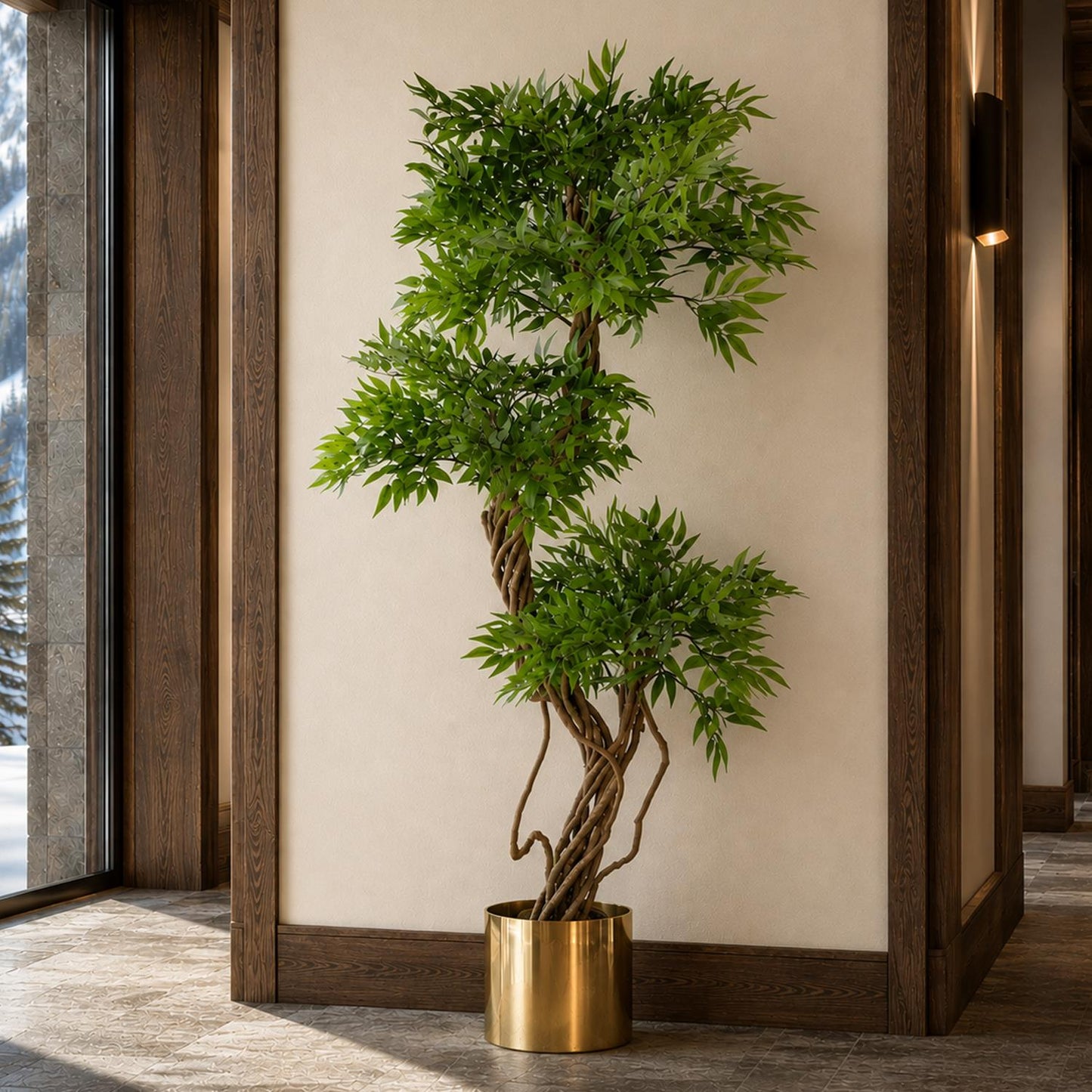 Artificial 140cm Realistic Japanese Fruticosa Tree Ficus Tree – image 5