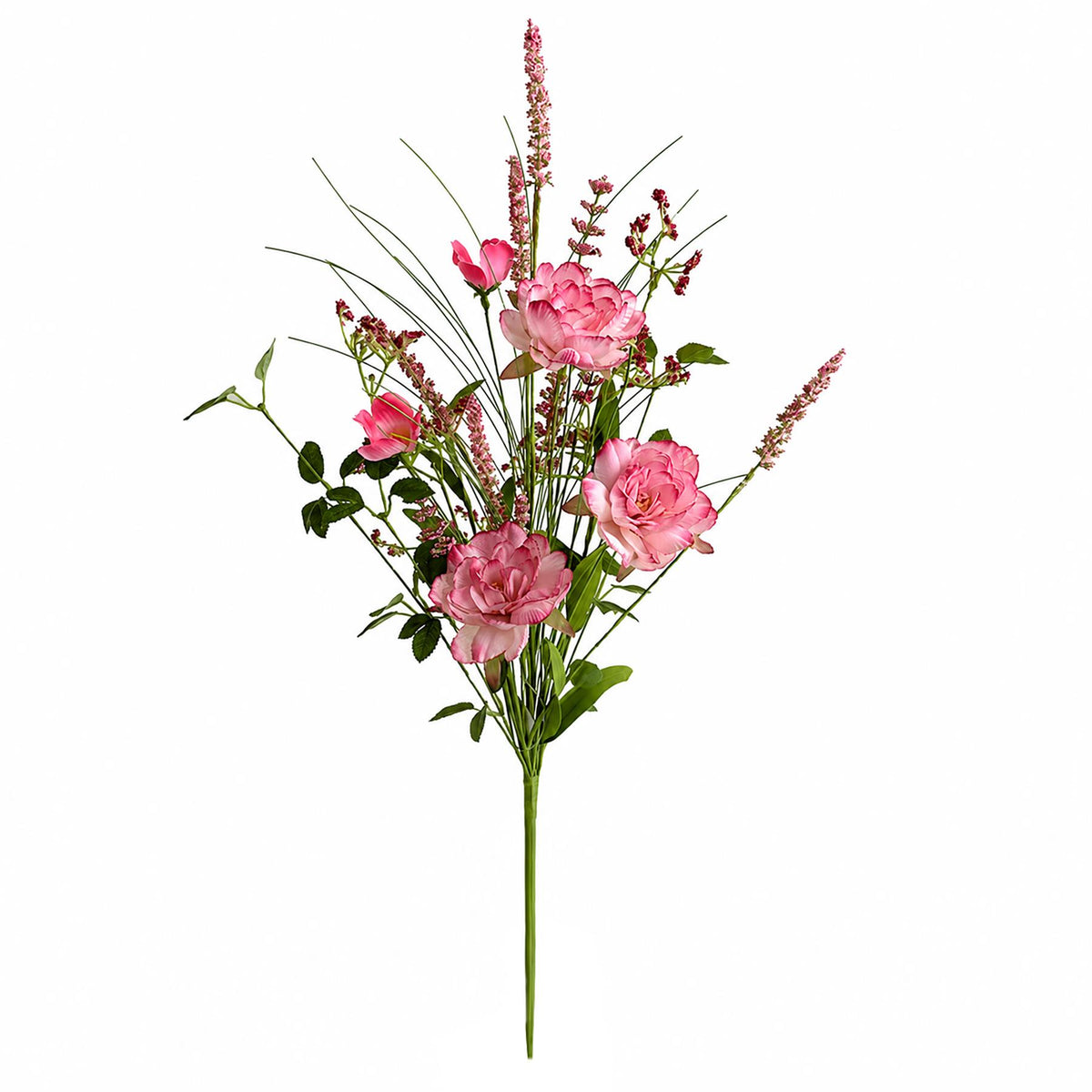 52cm Artificial Pink Peony Wildflower Bouquet
