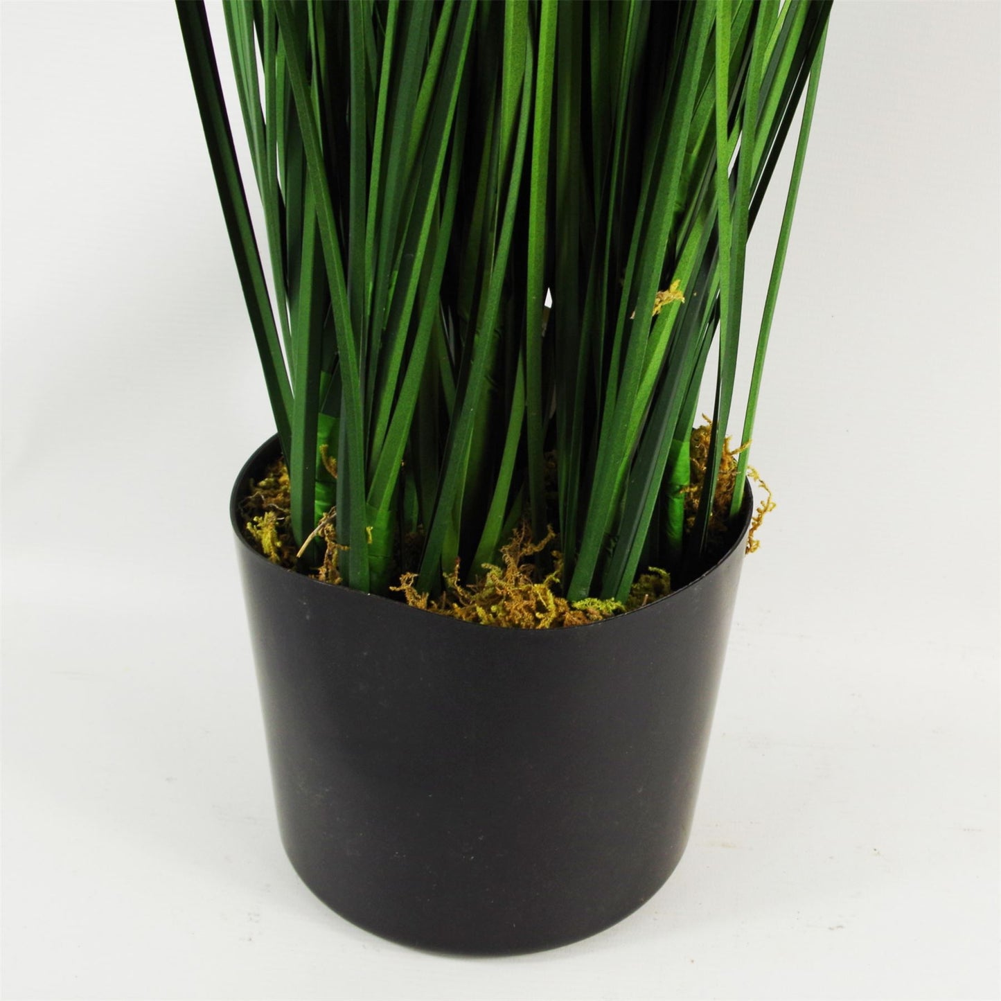 130cm Artificial Onion Grass Plant with Gold Planter