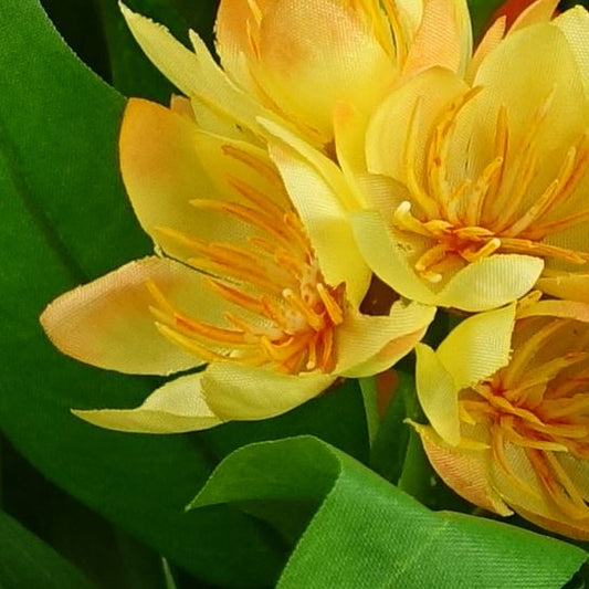 18cm Artificial Freesia Plant Yellow Flowering – image 2