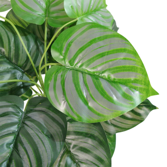 60cm Artificial Green Stripe Leaf Plant – image 2