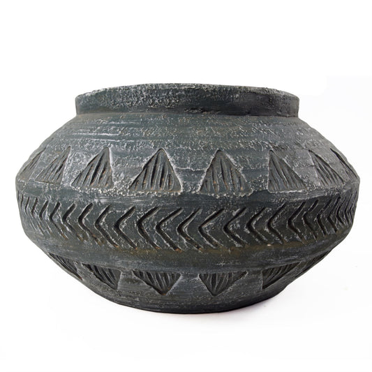 x 40cm Large Grey Gliese Triangle Planter 21cm