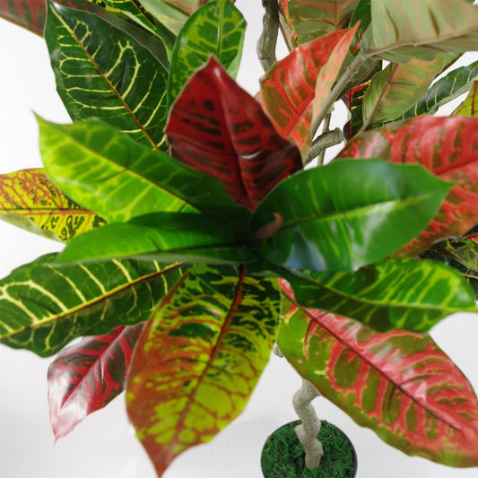 130cm Artificial Codiaeum Multicoloured House Plant – image 2