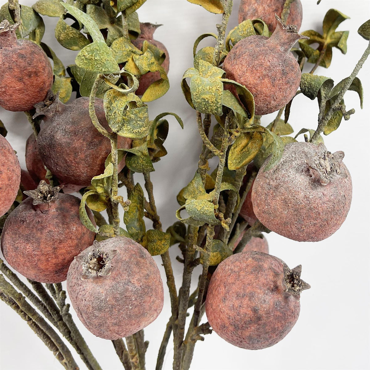 Pack of 6 x 75cm Artificial Pomegranate Stem Artificial Red