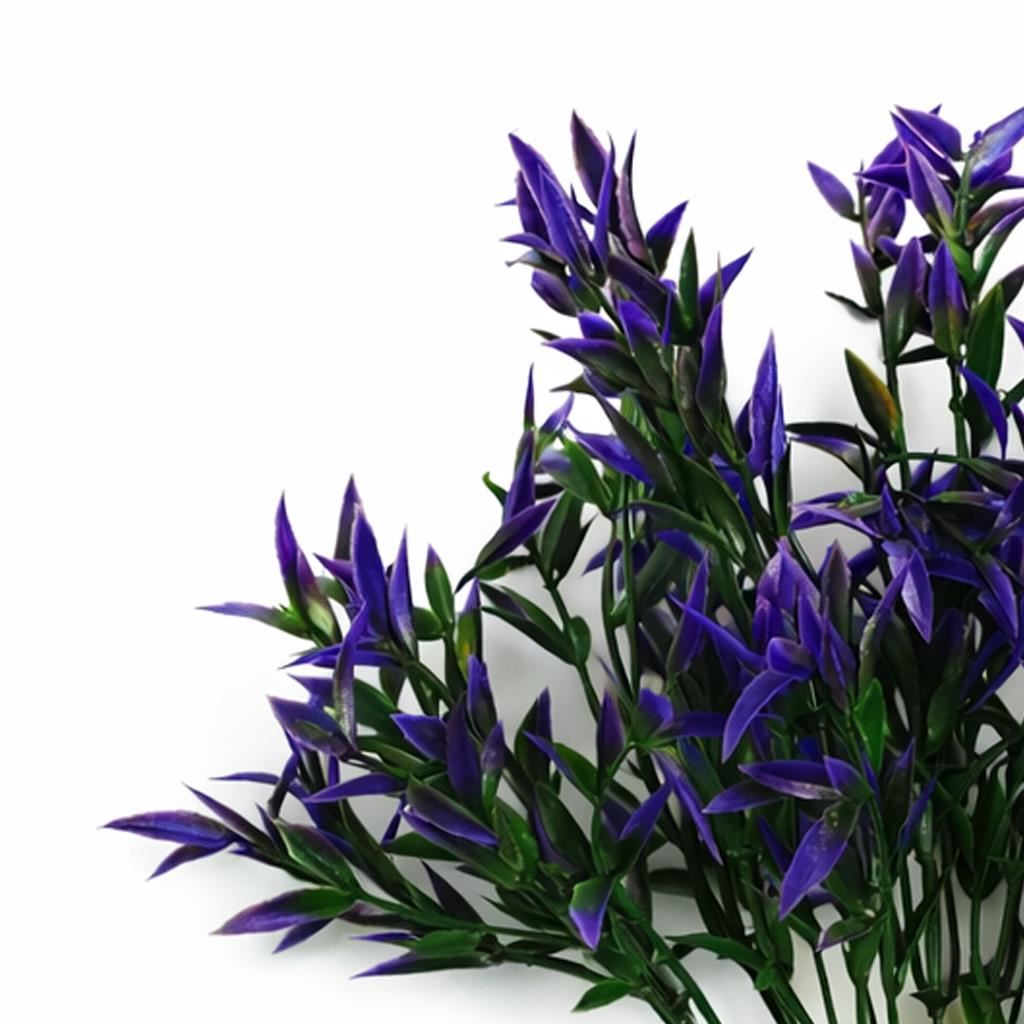 Pack of 6 x 34cm Artificial Lavender Stem Plant Faux Floral Filler