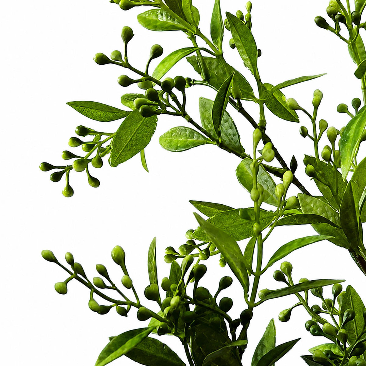 Pack of 6 x 96cm Artificial Green Leaf and Seed Foliage Sprays