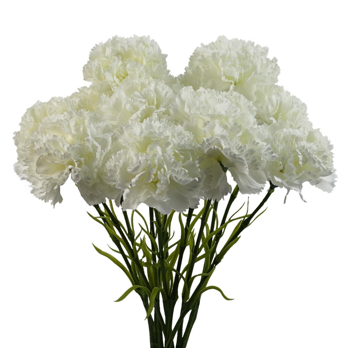 Pack of 6 x 57cm White Carnation Artificial Flowers