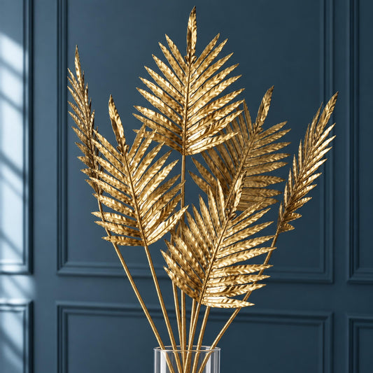 Pack of 6 x 95cm Gold Palm Leaf