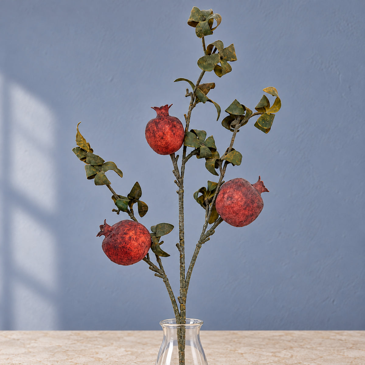 75cm Pomegranate Stem Artificial Red