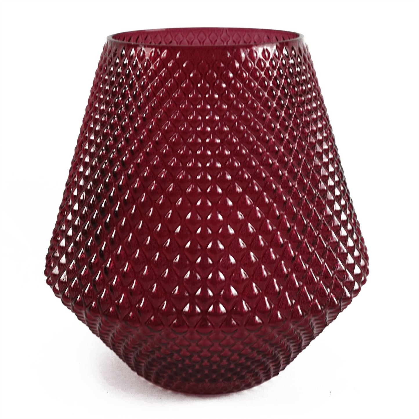 50cm Artificial Pretty Pink Dahlia Display Glass Vase