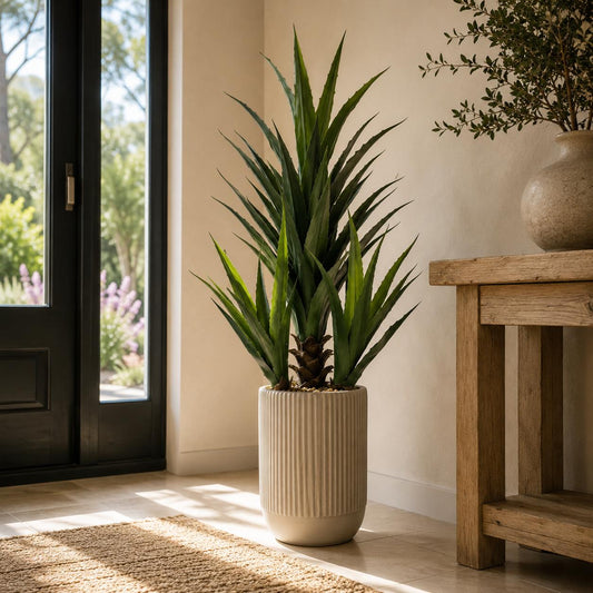 110cm Agave Tropical Display in Pot Artificial