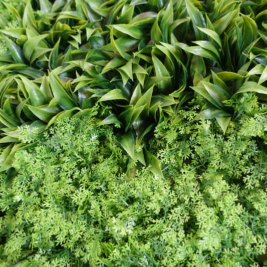 100cm Artificial Green Wall Panel Mixed Foliage Faux Living Wall – image 2