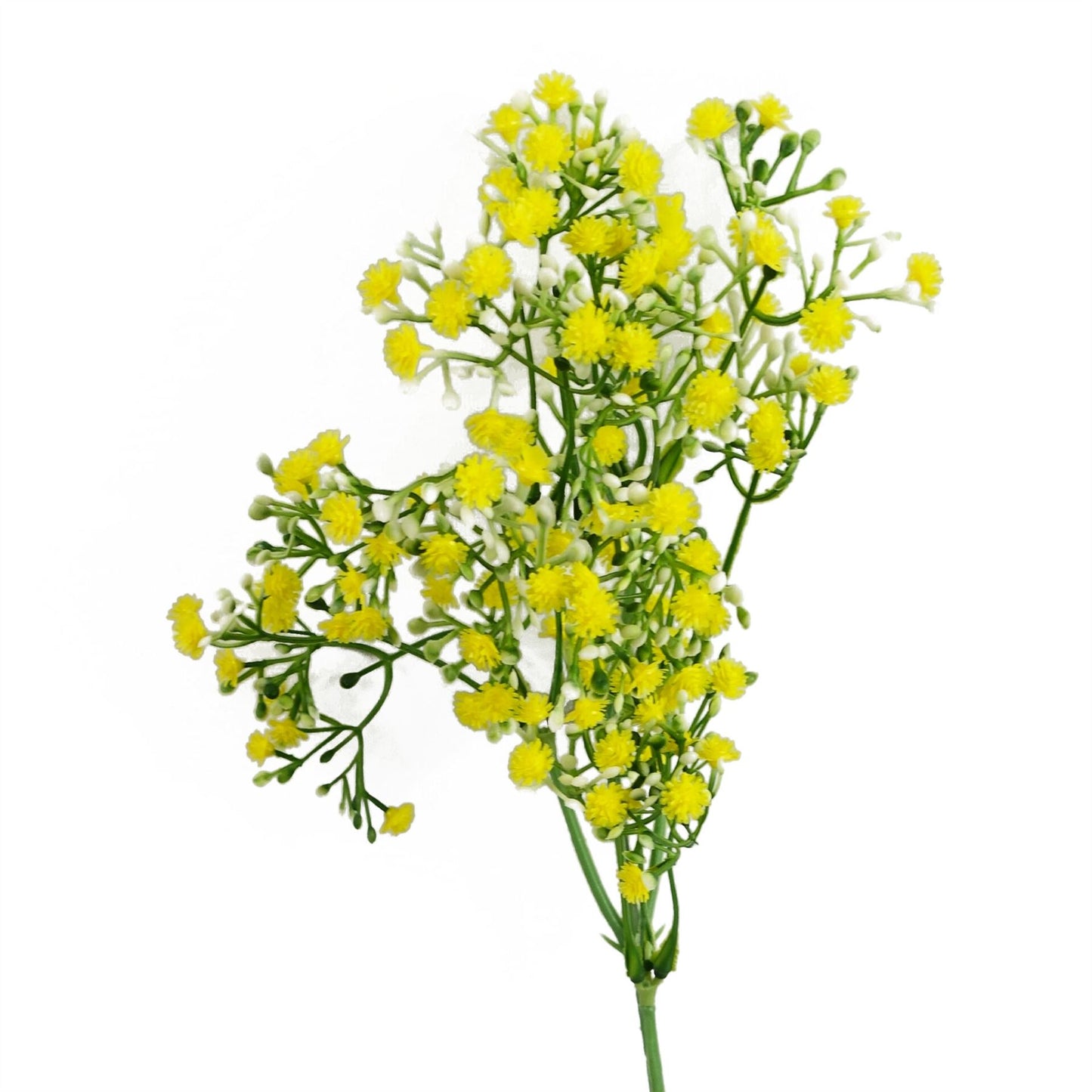 55cm Artificial Gypsophila Yellow Stem