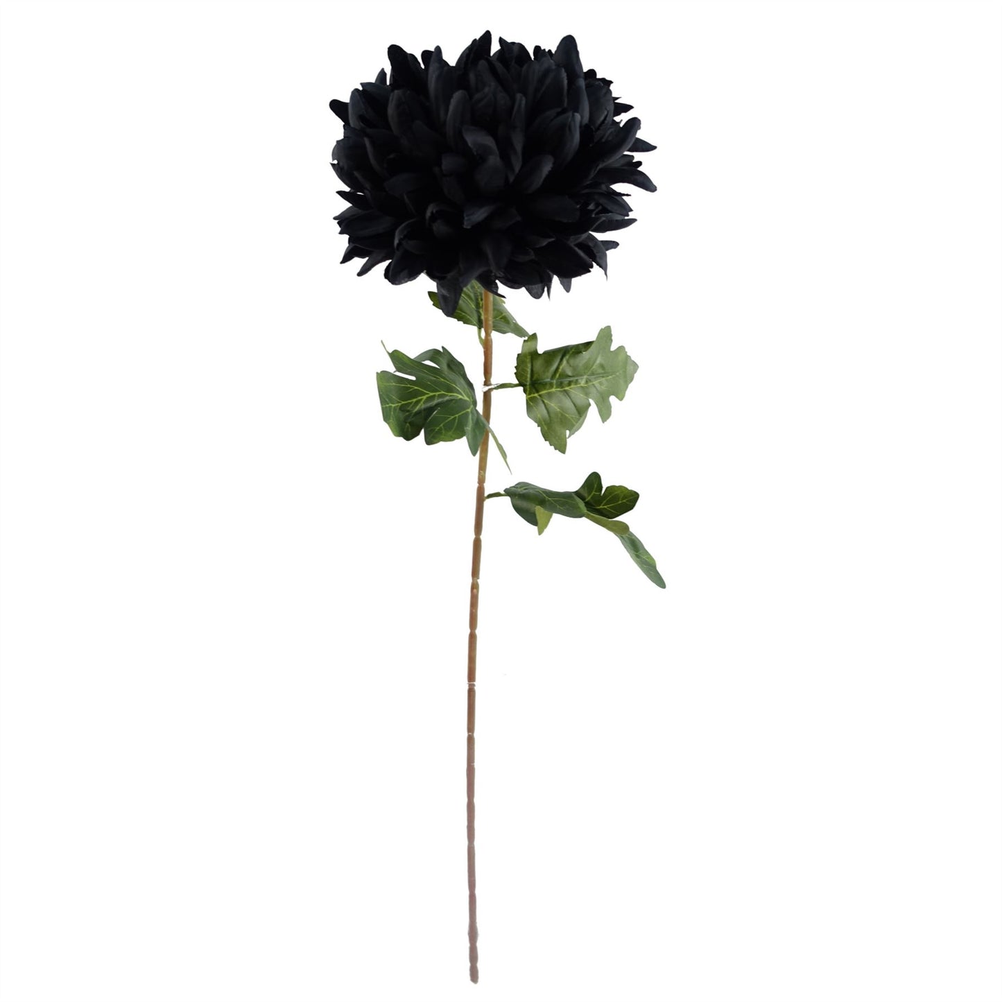 95cm Artificial Black Chrysanthemum Bundle Glass Ball Vase