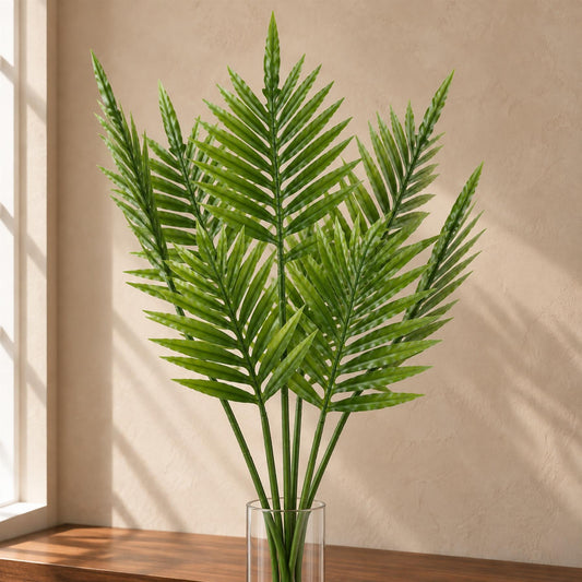 Pack of 6 x 95cm Green Palm Leaf