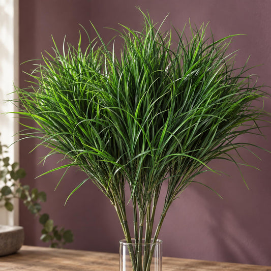 Pack of 6 x 90cm Artificial Grass Stem Spray