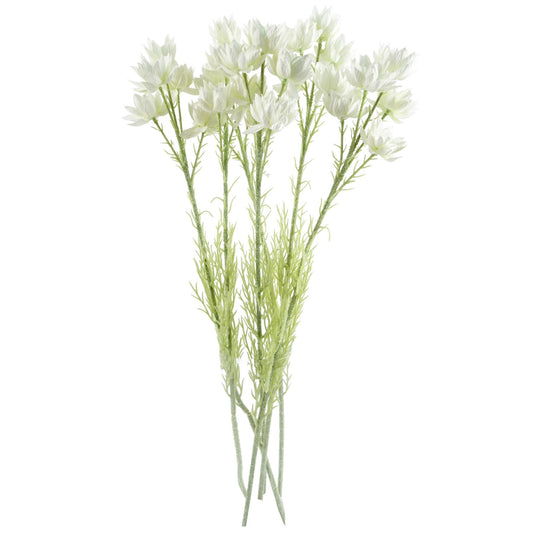 Pack of 6 x 60cm White Starflower Stem - 30 Flowers