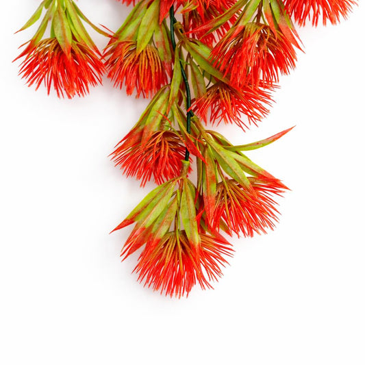 75cm Artificial Red Thistle Trailing Hanging Plant Faux Floral – image 2