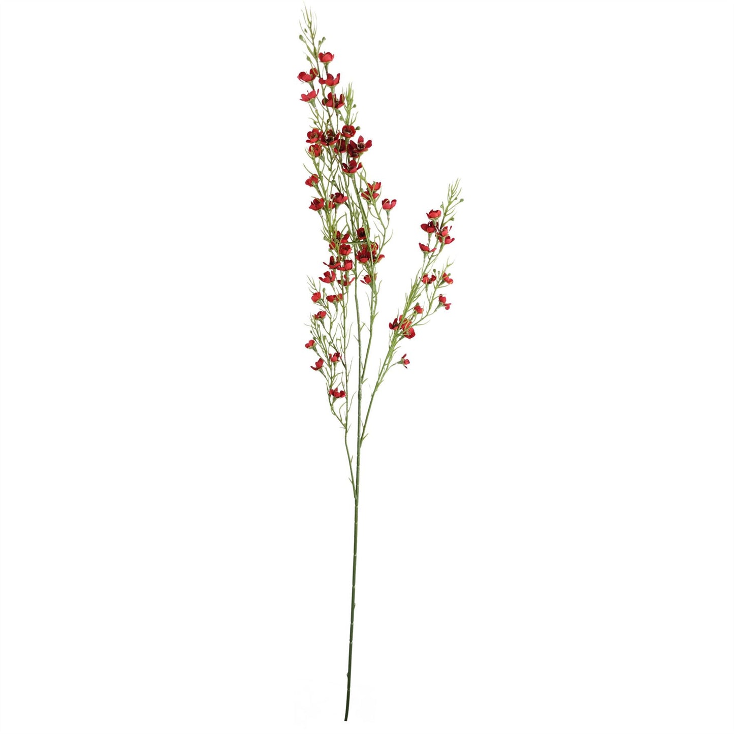 100cm Artificial Foliage with Small Flowers Red